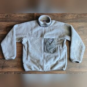 Vintage Patagonia Classic Retro-X Jacket Deep Pile Fleece Gray Men Large